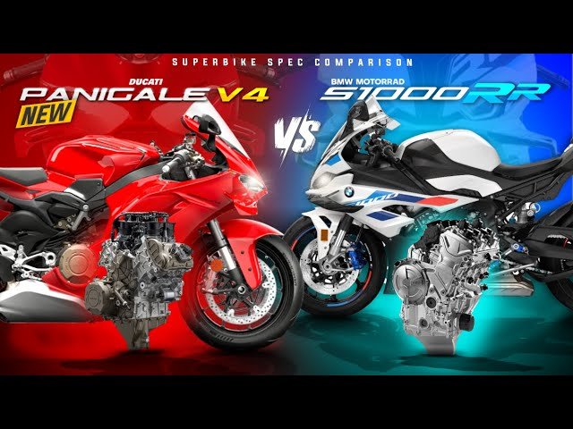 BMW S1000RR vs Ducati Panigale V4 Which is Better? (2026 Complete Comparison Guide) BMW S1000RR Engine Side Ducati Panigale V4 Side By Side