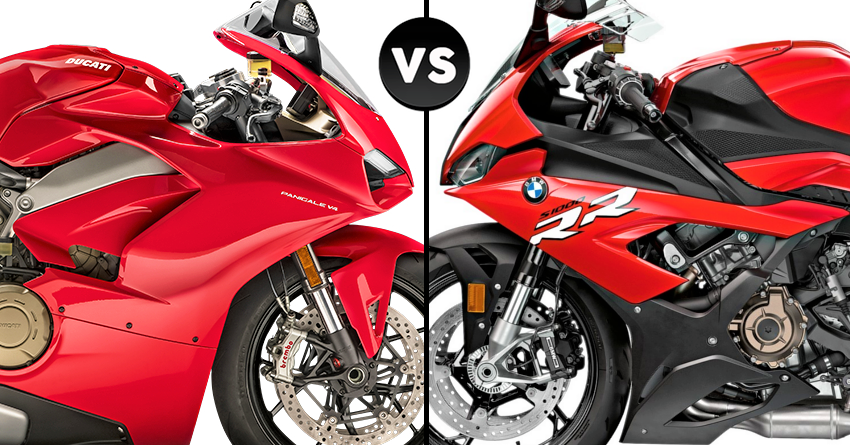 BMW S1000RR vs Ducati Panigale V4 Which is Better? (2026 Complete Comparison Guide) Front View Comparison BMW Vs Ducati