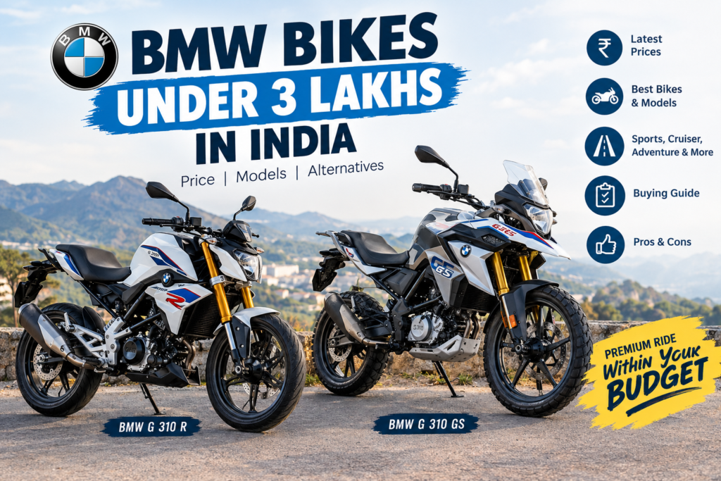 BMW Bikes Under 3 Lakhs in India BMW Bike Under 3 Lakh